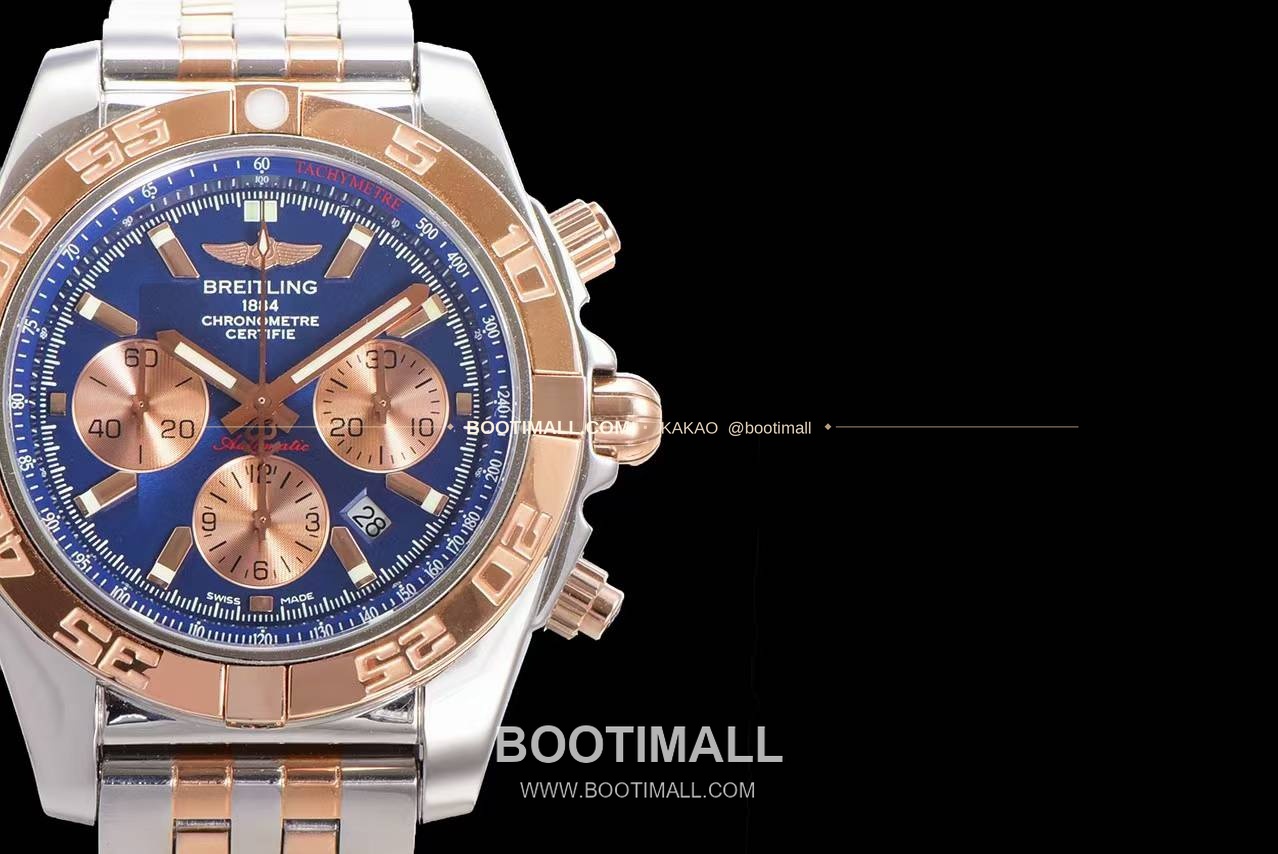 브라이틀링 크로노맷 스틸 블랙다이얼 크로노그래프 오토매틱 Breitling Chronomat Steel Black Dial Chronograph Automatic 44mm 4