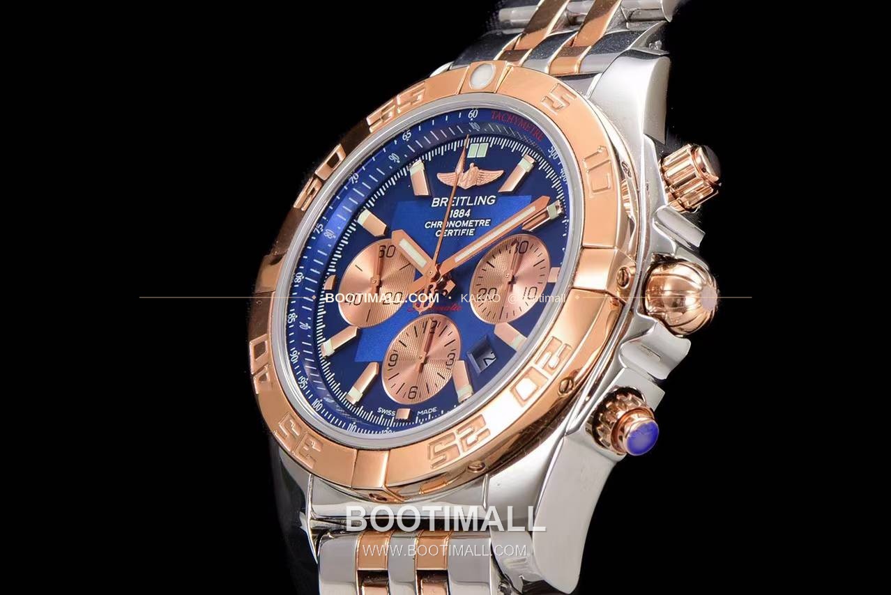 브라이틀링 크로노맷 스틸 블랙다이얼 크로노그래프 오토매틱 Breitling Chronomat Steel Black Dial Chronograph Automatic 44mm 6