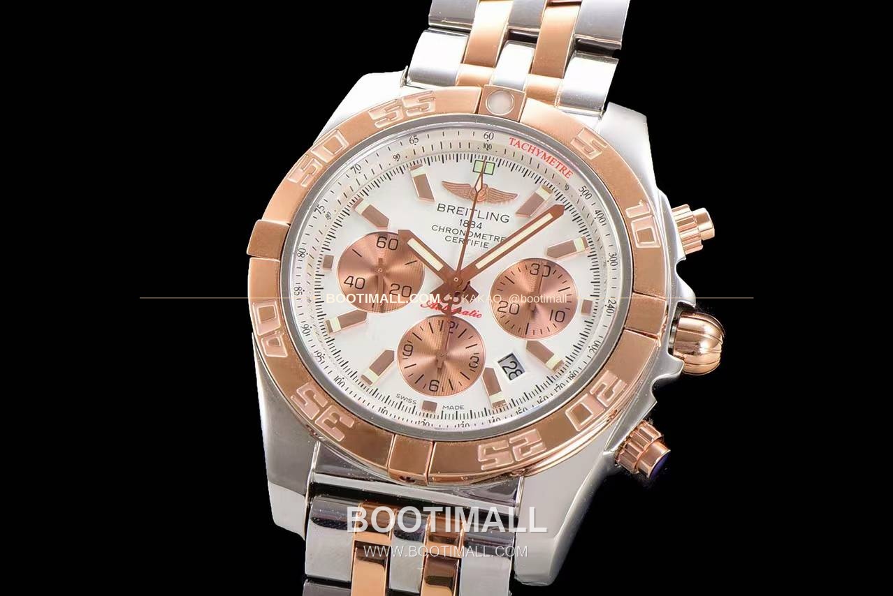 브라이틀링 크로노맷 스틸 블랙다이얼 크로노그래프 오토매틱 Breitling Chronomat Steel Black Dial Chronograph Automatic 44mm 3