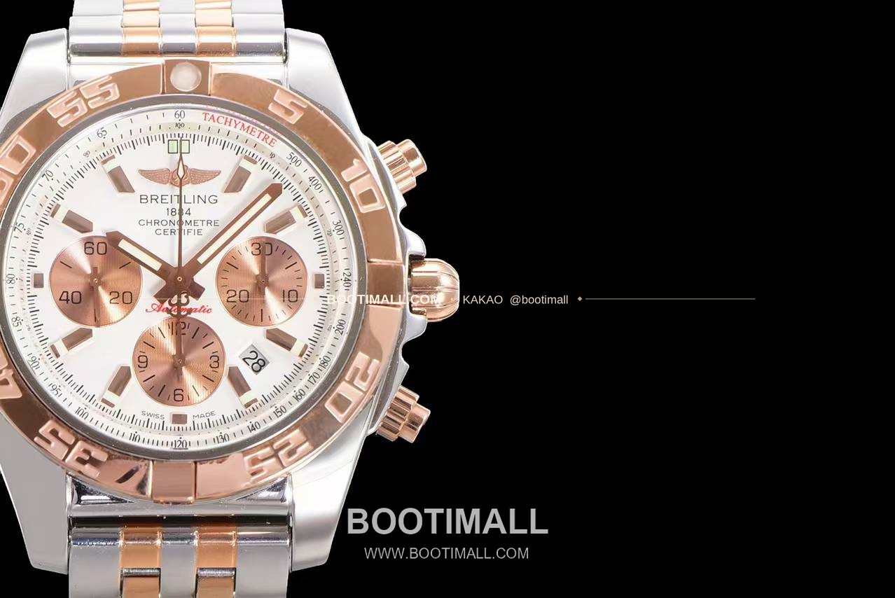 브라이틀링 크로노맷 스틸 블랙다이얼 크로노그래프 오토매틱 Breitling Chronomat Steel Black Dial Chronograph Automatic 44mm 4