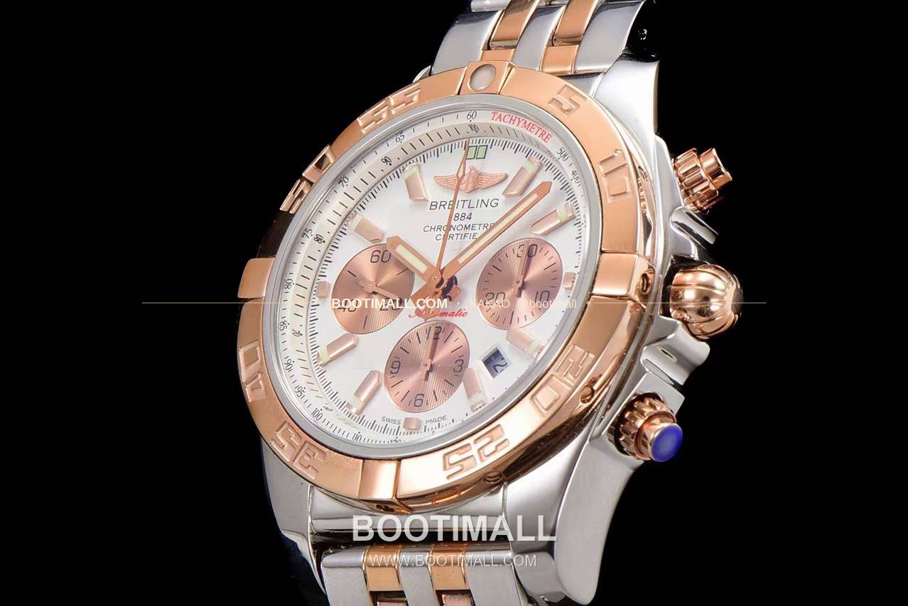 브라이틀링 크로노맷 스틸 블랙다이얼 크로노그래프 오토매틱 Breitling Chronomat Steel Black Dial Chronograph Automatic 44mm 6