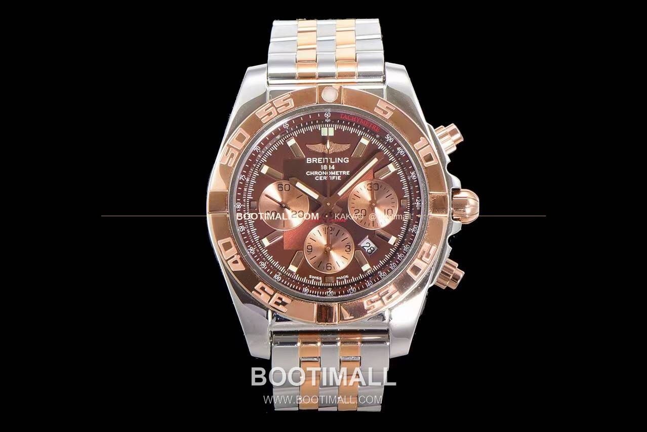 브라이틀링 크로노맷 스틸 블랙다이얼 크로노그래프 오토매틱 Breitling Chronomat Steel Black Dial Chronograph Automatic 44mm 1