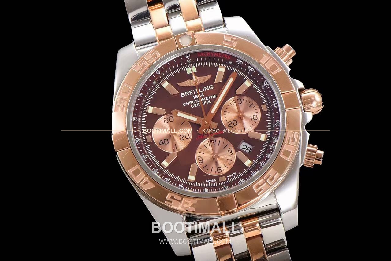 브라이틀링 크로노맷 스틸 블랙다이얼 크로노그래프 오토매틱 Breitling Chronomat Steel Black Dial Chronograph Automatic 44mm 2