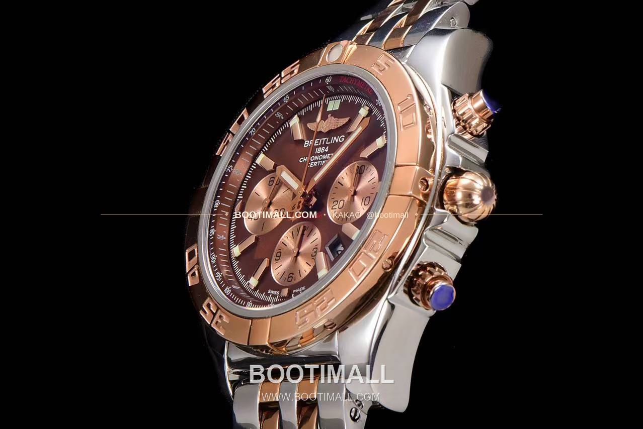 브라이틀링 크로노맷 스틸 블랙다이얼 크로노그래프 오토매틱 Breitling Chronomat Steel Black Dial Chronograph Automatic 44mm 6