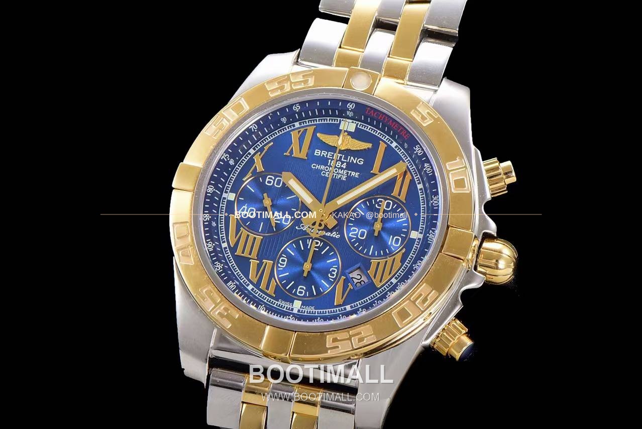 브라이틀링 크로노맷 스틸 블랙다이얼 크로노그래프 오토매틱 Breitling Chronomat Steel Black Dial Chronograph Automatic 44mm 3