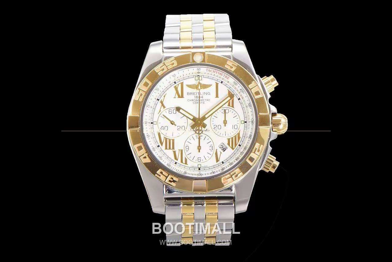 브라이틀링 크로노맷 스틸 블랙다이얼 크로노그래프 오토매틱 Breitling Chronomat Steel Black Dial Chronograph Automatic 44mm 1