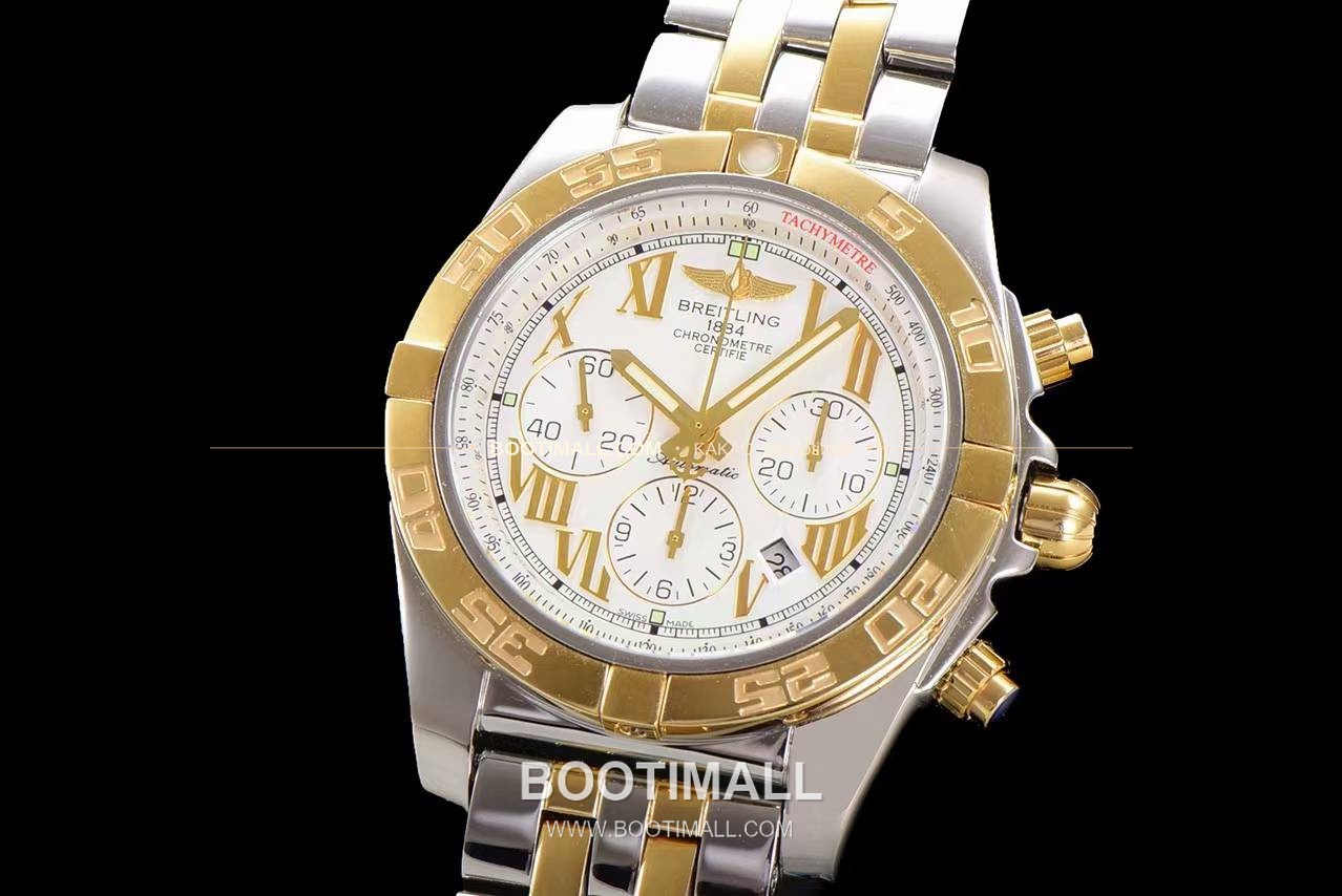 브라이틀링 크로노맷 스틸 블랙다이얼 크로노그래프 오토매틱 Breitling Chronomat Steel Black Dial Chronograph Automatic 44mm 3