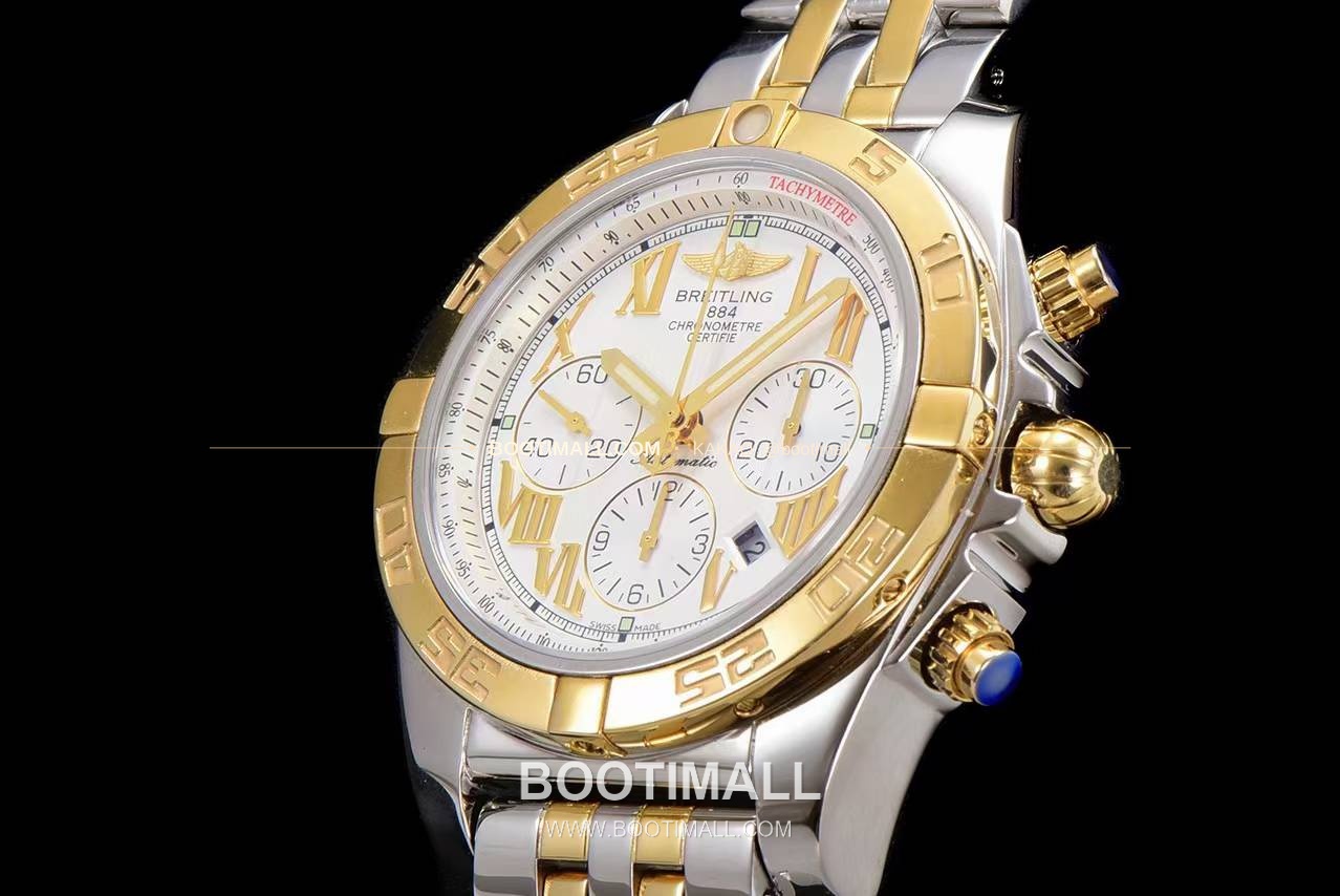 브라이틀링 크로노맷 스틸 블랙다이얼 크로노그래프 오토매틱 Breitling Chronomat Steel Black Dial Chronograph Automatic 44mm 6