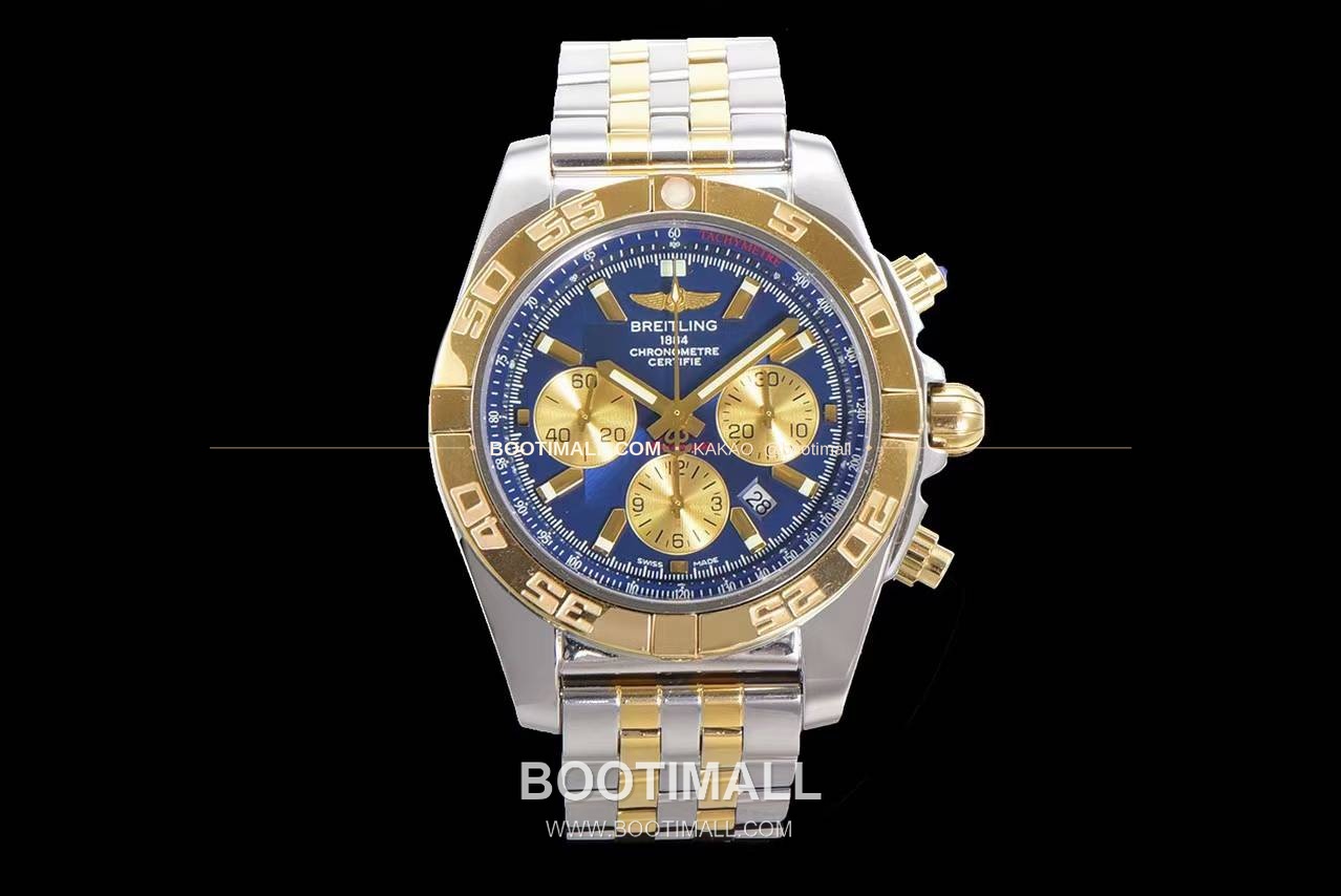 브라이틀링 크로노맷 스틸 블랙다이얼 크로노그래프 오토매틱 Breitling Chronomat Steel Black Dial Chronograph Automatic 44mm 1