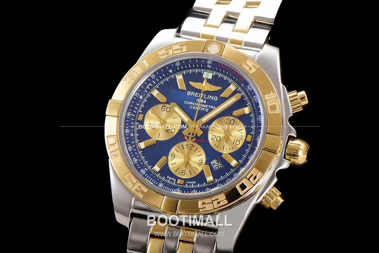 브라이틀링 크로노맷 스틸 블랙다이얼 크로노그래프 오토매틱 Breitling Chronomat Steel Black Dial Chronograph Automatic 44mm 3