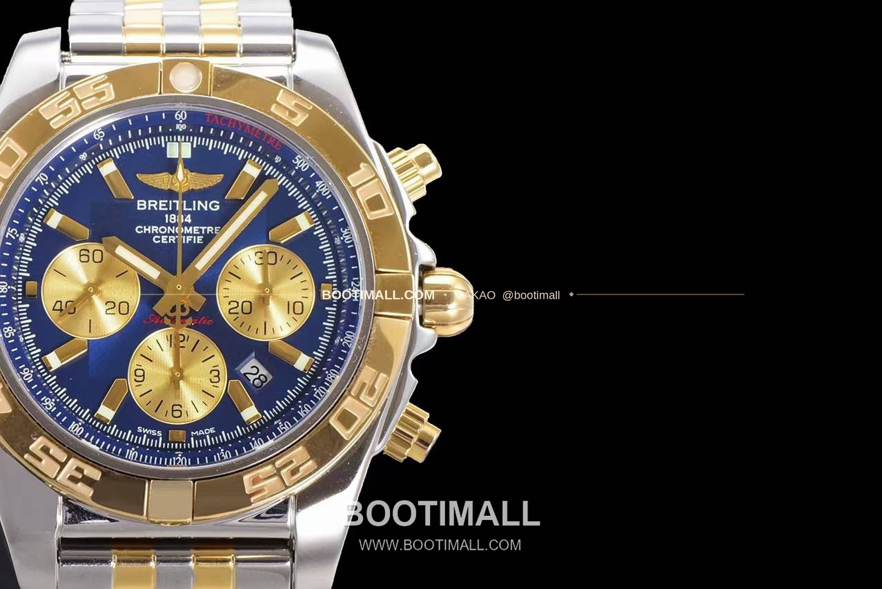 브라이틀링 크로노맷 스틸 블랙다이얼 크로노그래프 오토매틱 Breitling Chronomat Steel Black Dial Chronograph Automatic 44mm 4