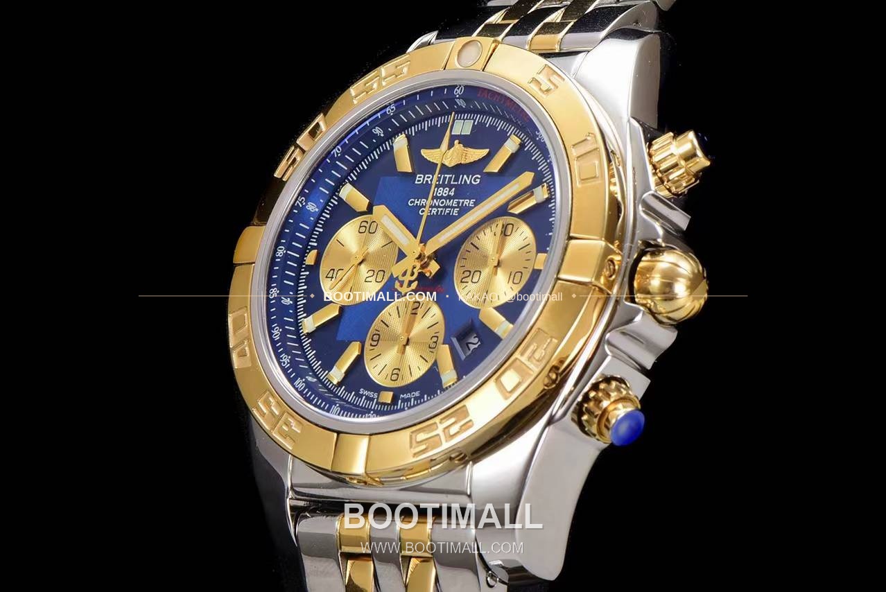 브라이틀링 크로노맷 스틸 블랙다이얼 크로노그래프 오토매틱 Breitling Chronomat Steel Black Dial Chronograph Automatic 44mm 6