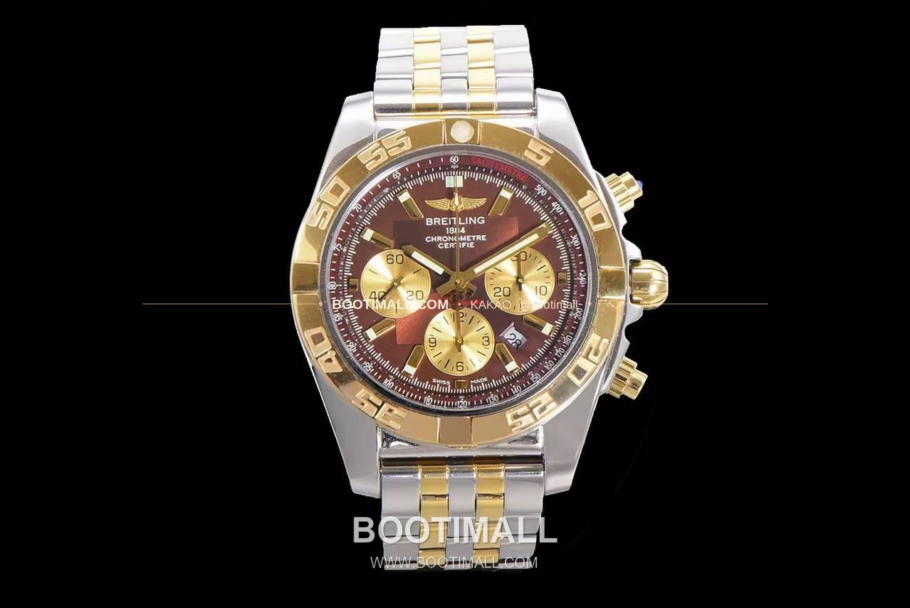 브라이틀링 크로노맷 스틸 블랙다이얼 크로노그래프 오토매틱 Breitling Chronomat Steel Black Dial Chronograph Automatic 44mm 1