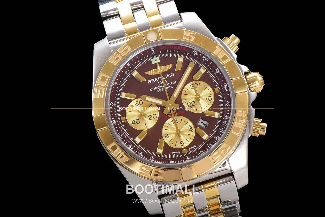 브라이틀링 크로노맷 스틸 블랙다이얼 크로노그래프 오토매틱 Breitling Chronomat Steel Black Dial Chronograph Automatic 44mm 2