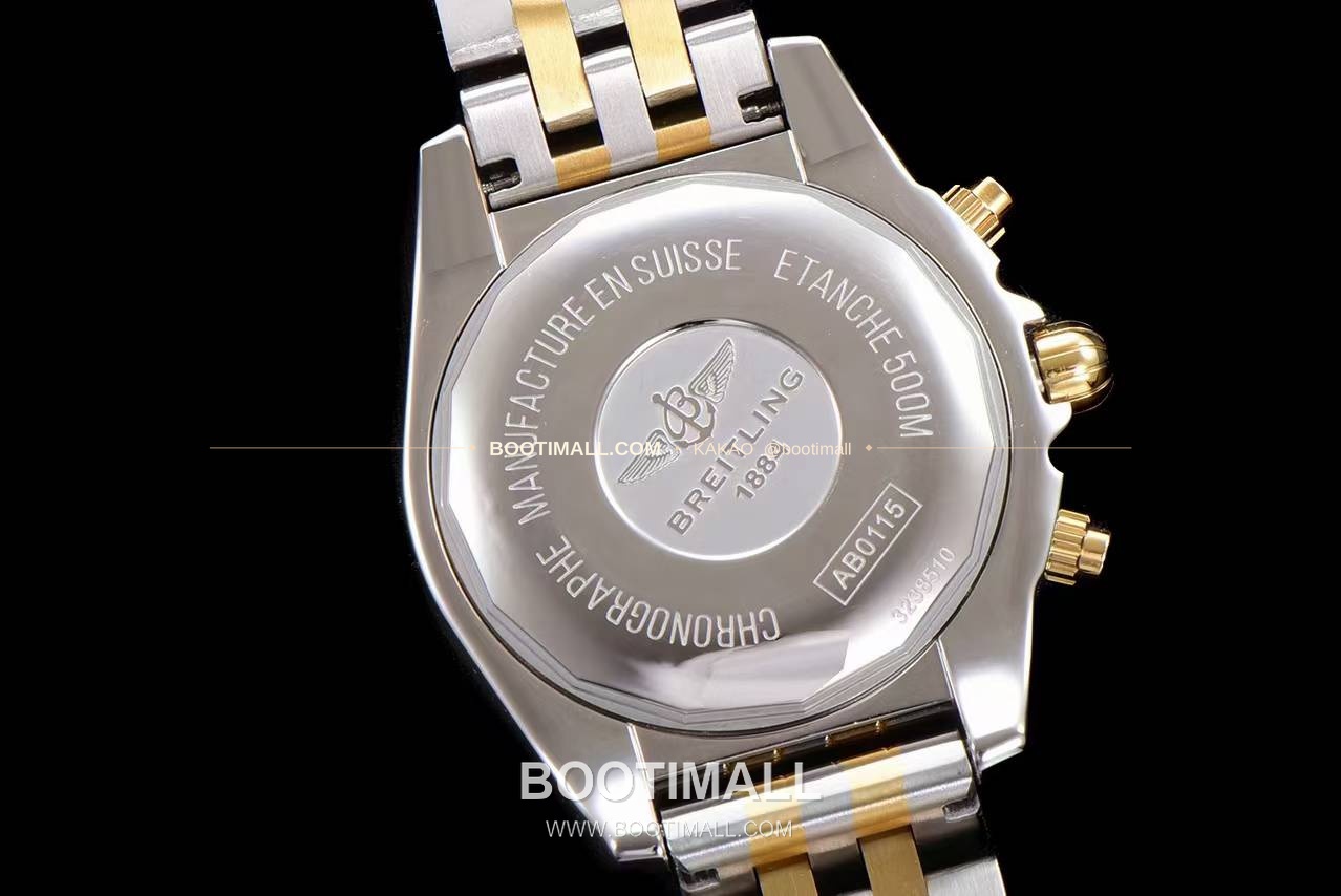 브라이틀링 크로노맷 스틸 블랙다이얼 크로노그래프 오토매틱 Breitling Chronomat Steel Black Dial Chronograph Automatic 44mm 7