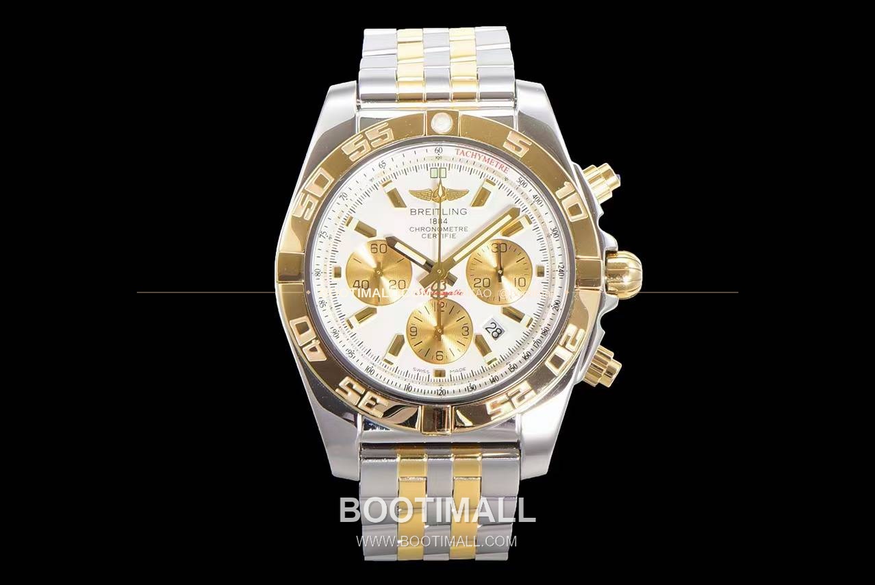 브라이틀링 크로노맷 스틸 블랙다이얼 크로노그래프 오토매틱 Breitling Chronomat Steel Black Dial Chronograph Automatic 44mm 1