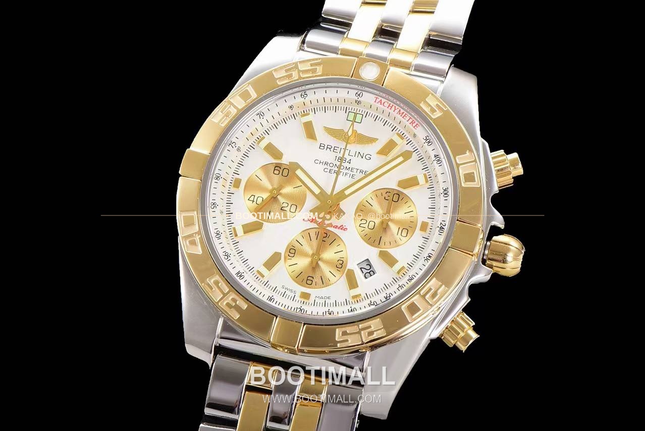 브라이틀링 크로노맷 스틸 블랙다이얼 크로노그래프 오토매틱 Breitling Chronomat Steel Black Dial Chronograph Automatic 44mm 3