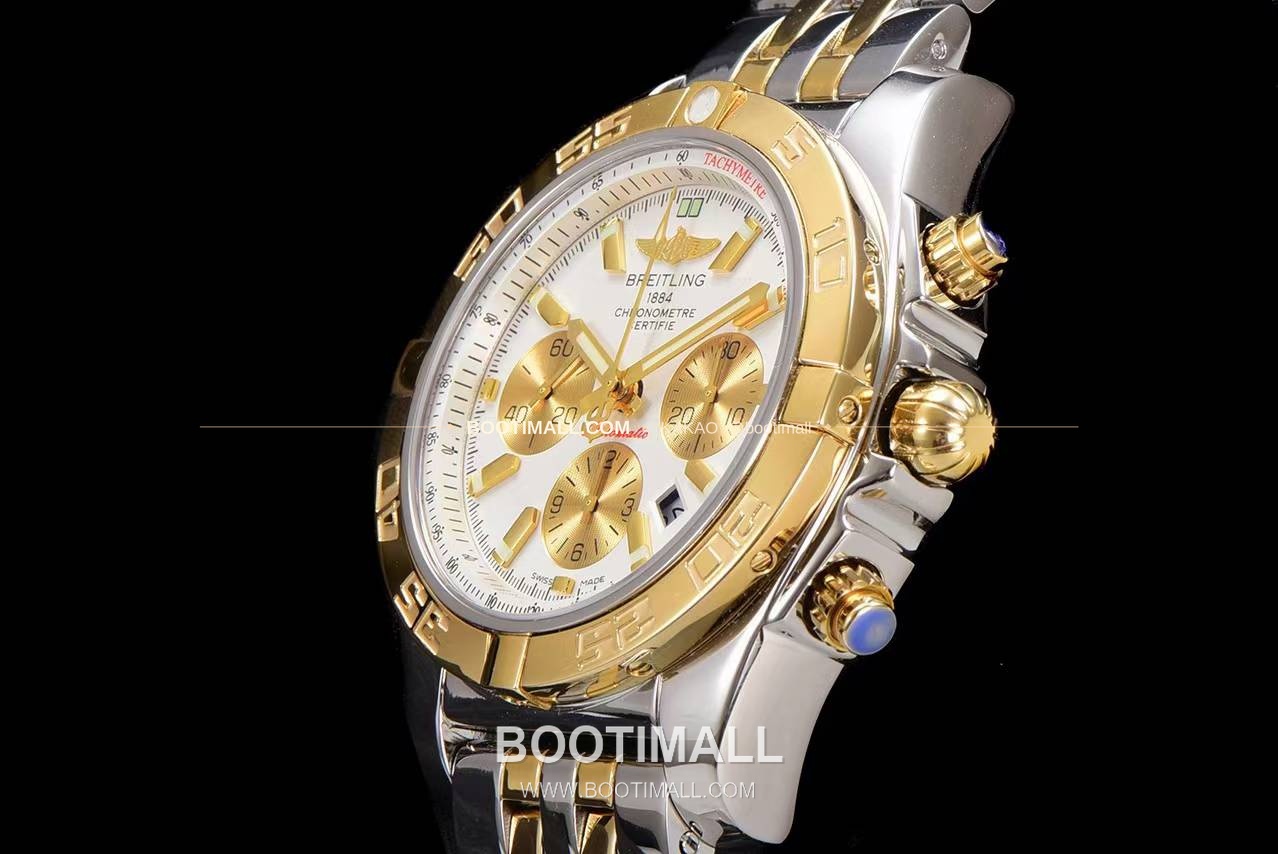 브라이틀링 크로노맷 스틸 블랙다이얼 크로노그래프 오토매틱 Breitling Chronomat Steel Black Dial Chronograph Automatic 44mm 6