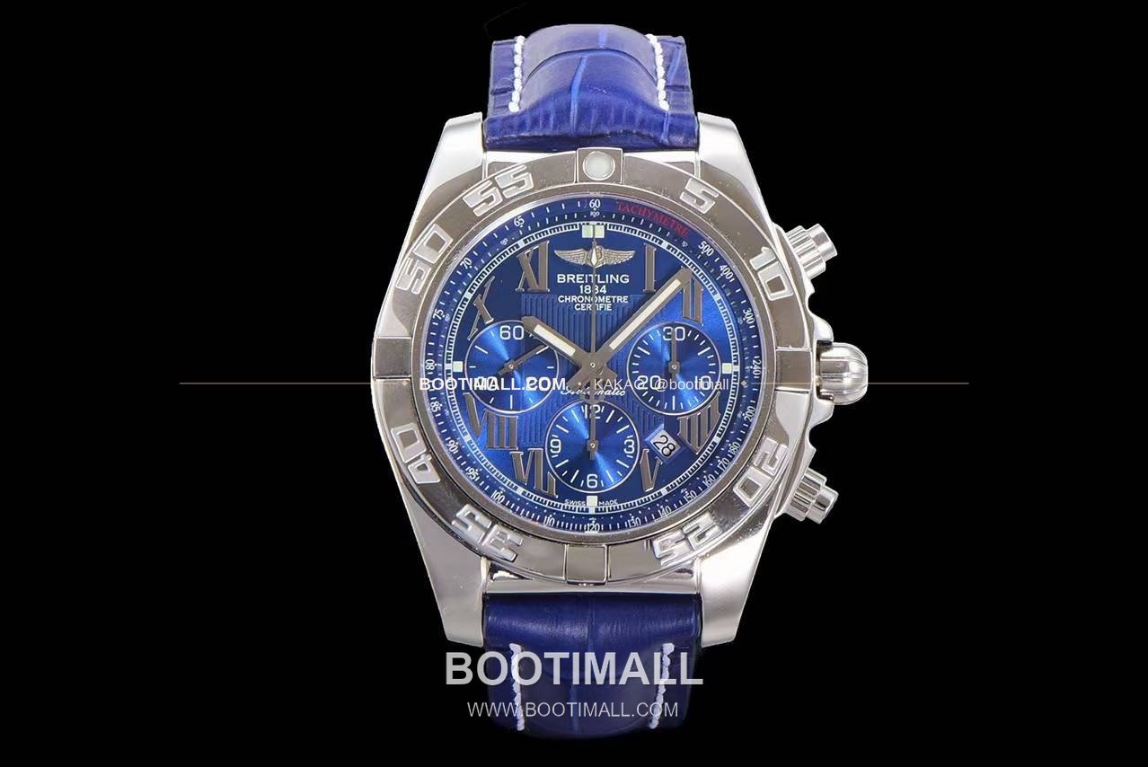 브라이틀링 크로노맷 스틸 블랙다이얼 크로노그래프 오토매틱 Breitling Chronomat Steel Black Dial Chronograph Automatic 44mm 1