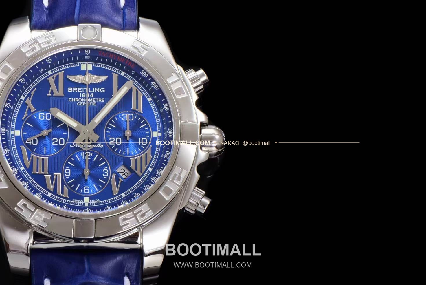 브라이틀링 크로노맷 스틸 블랙다이얼 크로노그래프 오토매틱 Breitling Chronomat Steel Black Dial Chronograph Automatic 44mm 4