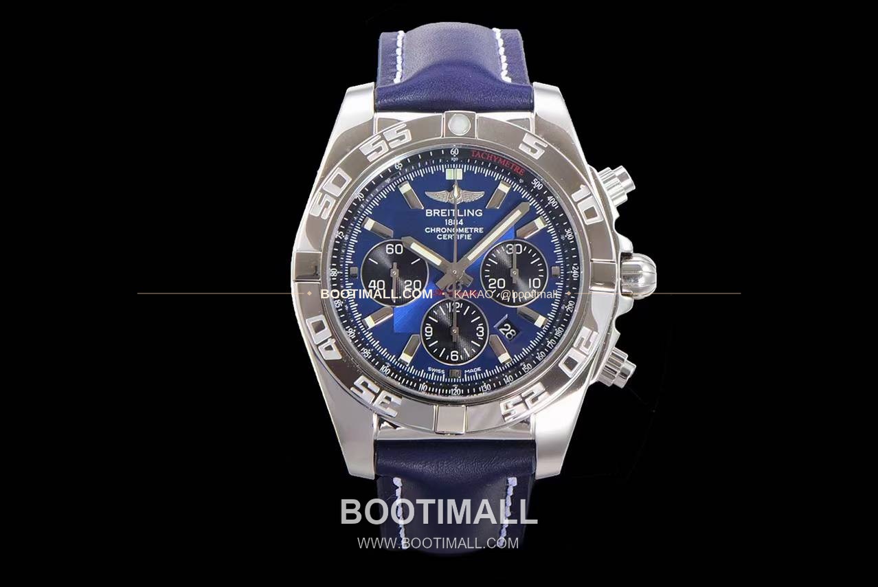 브라이틀링 크로노맷 스틸 블랙다이얼 크로노그래프 오토매틱 Breitling Chronomat Steel Black Dial Chronograph Automatic 44mm 1