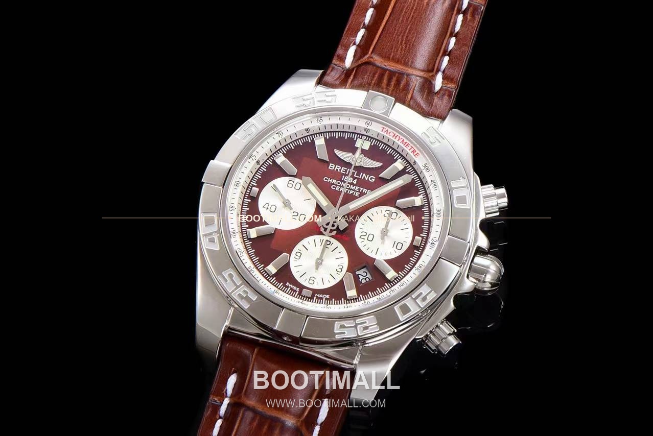 브라이틀링 크로노맷 스틸 블랙다이얼 크로노그래프 오토매틱 Breitling Chronomat Steel Black Dial Chronograph Automatic 44mm 3