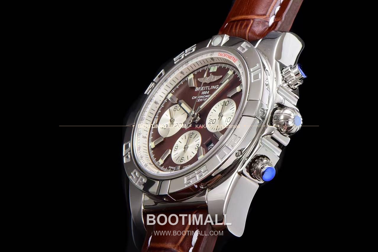 브라이틀링 크로노맷 스틸 블랙다이얼 크로노그래프 오토매틱 Breitling Chronomat Steel Black Dial Chronograph Automatic 44mm 6