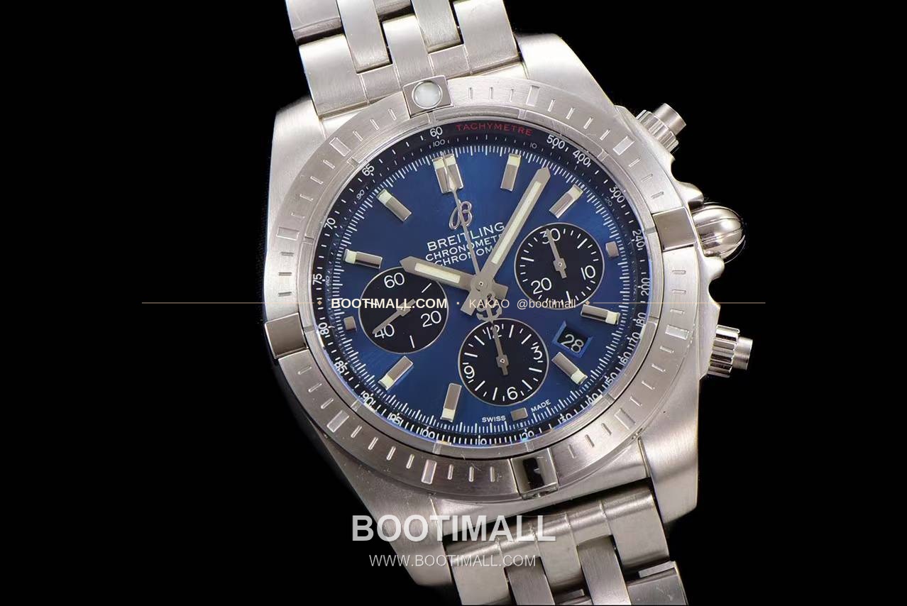 브라이틀링 크로노맷 스틸 블랙다이얼 크로노그래프 오토매틱 Breitling Chronomat Steel Black Dial Chronograph Automatic 44mm 2