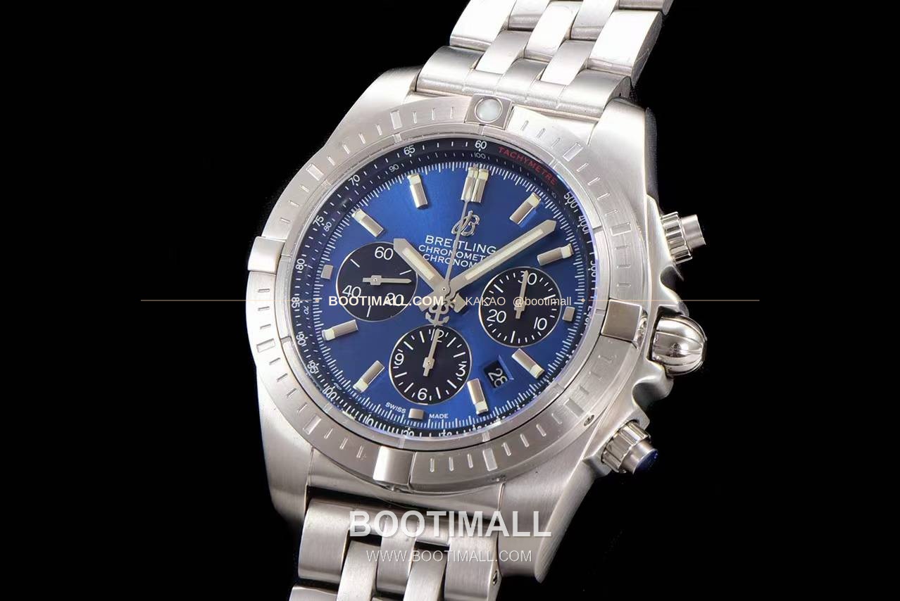 브라이틀링 크로노맷 스틸 블랙다이얼 크로노그래프 오토매틱 Breitling Chronomat Steel Black Dial Chronograph Automatic 44mm 3