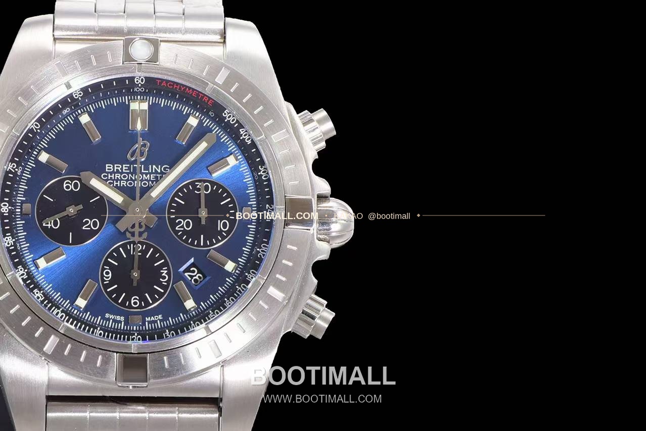 브라이틀링 크로노맷 스틸 블랙다이얼 크로노그래프 오토매틱 Breitling Chronomat Steel Black Dial Chronograph Automatic 44mm 4