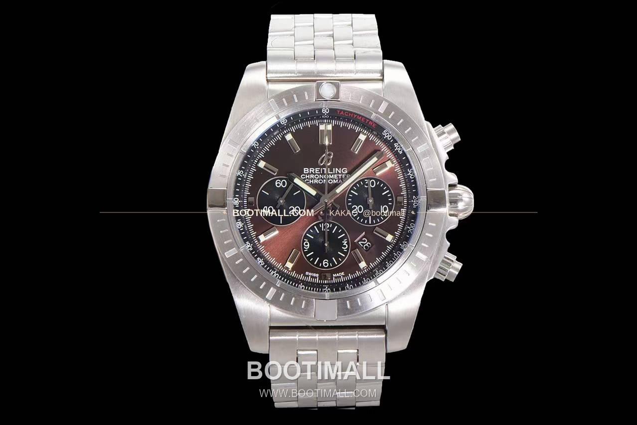 브라이틀링 크로노맷 스틸 블랙다이얼 크로노그래프 오토매틱 Breitling Chronomat Steel Black Dial Chronograph Automatic 44mm 1