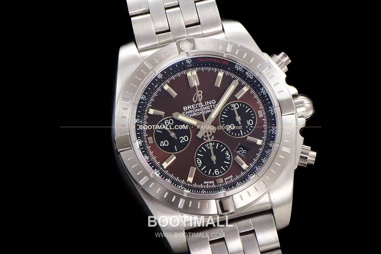 브라이틀링 크로노맷 스틸 블랙다이얼 크로노그래프 오토매틱 Breitling Chronomat Steel Black Dial Chronograph Automatic 44mm 2