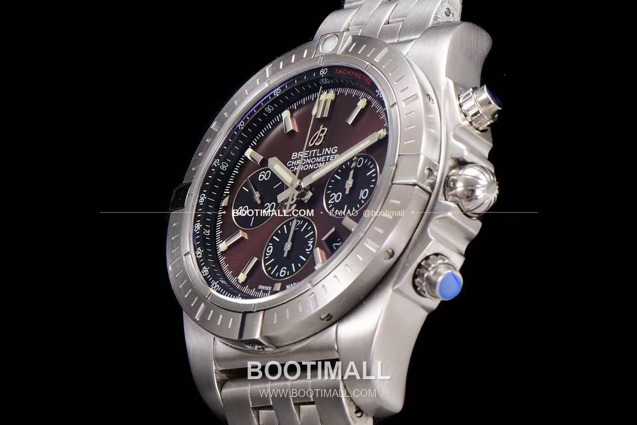 브라이틀링 크로노맷 스틸 블랙다이얼 크로노그래프 오토매틱 Breitling Chronomat Steel Black Dial Chronograph Automatic 44mm 6