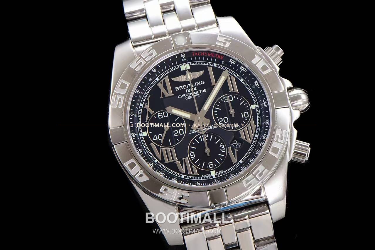 브라이틀링 크로노맷 스틸 블랙다이얼 크로노그래프 오토매틱 Breitling Chronomat Steel Black Dial Chronograph Automatic 44mm 2