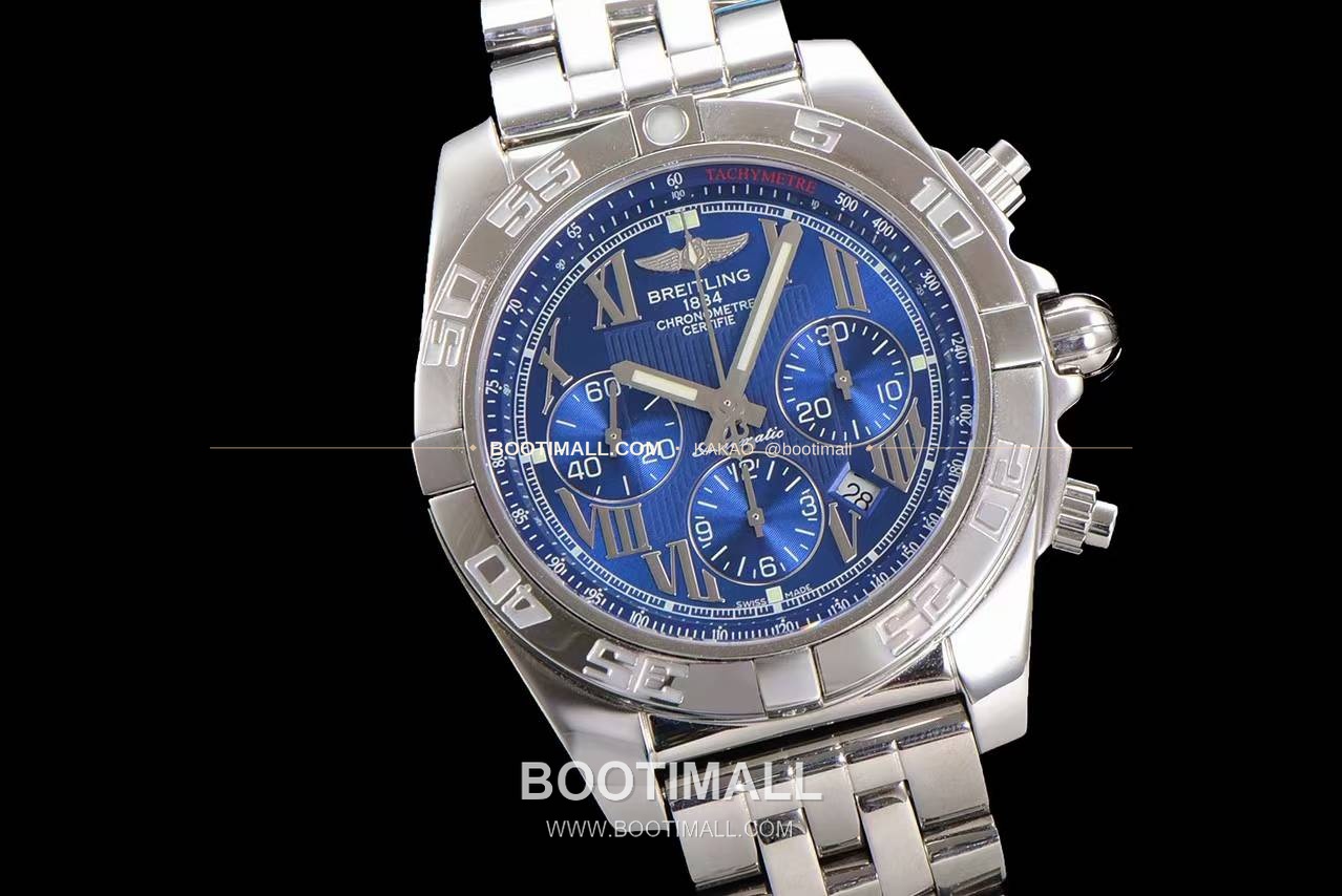 브라이틀링 크로노맷 스틸 블랙다이얼 크로노그래프 오토매틱 Breitling Chronomat Steel Black Dial Chronograph Automatic 44mm 2