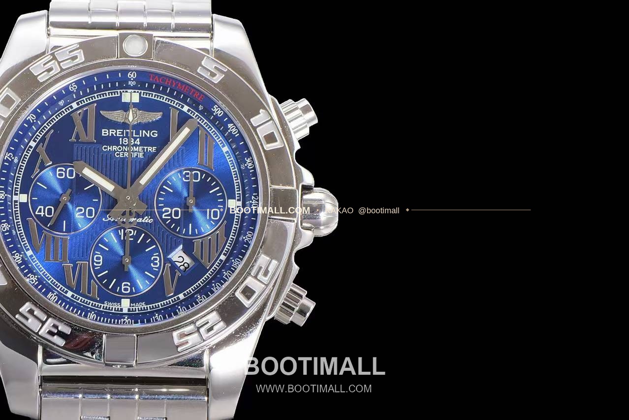 브라이틀링 크로노맷 스틸 블랙다이얼 크로노그래프 오토매틱 Breitling Chronomat Steel Black Dial Chronograph Automatic 44mm 4