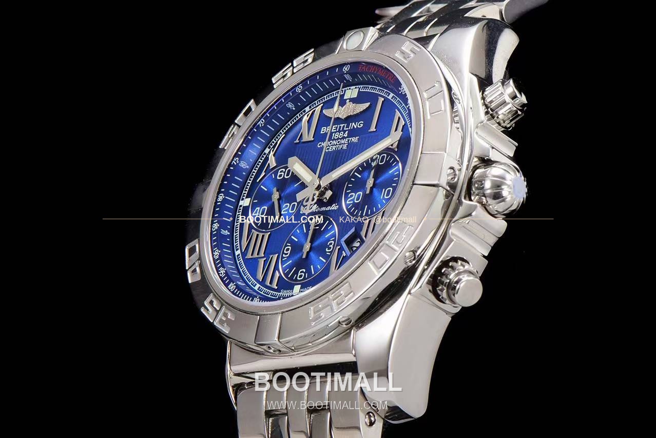 브라이틀링 크로노맷 스틸 블랙다이얼 크로노그래프 오토매틱 Breitling Chronomat Steel Black Dial Chronograph Automatic 44mm 6