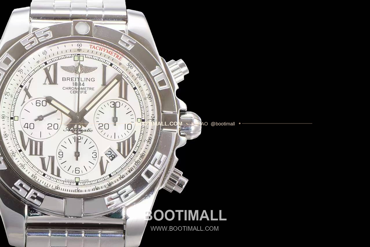 브라이틀링 크로노맷 스틸 블랙다이얼 크로노그래프 오토매틱 Breitling Chronomat Steel Black Dial Chronograph Automatic 44mm 4