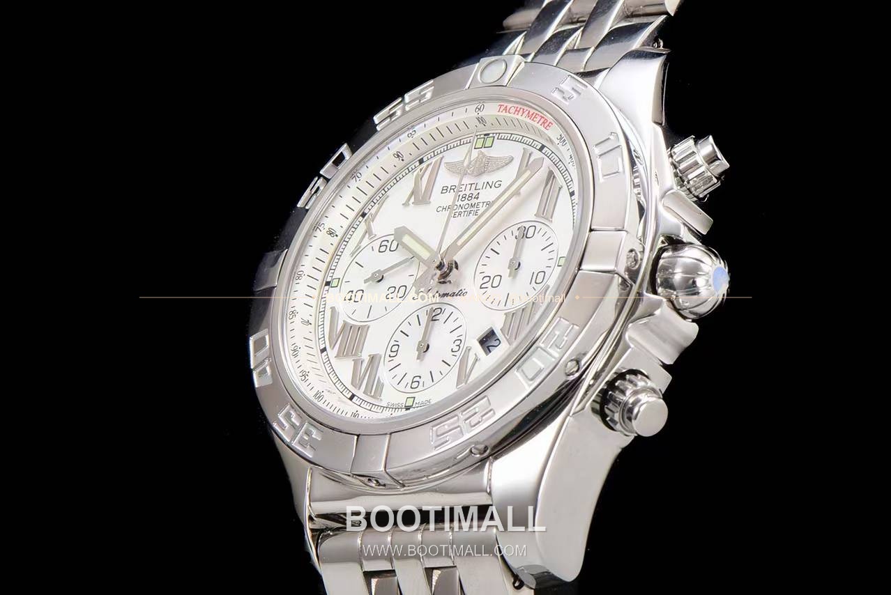 브라이틀링 크로노맷 스틸 블랙다이얼 크로노그래프 오토매틱 Breitling Chronomat Steel Black Dial Chronograph Automatic 44mm 6