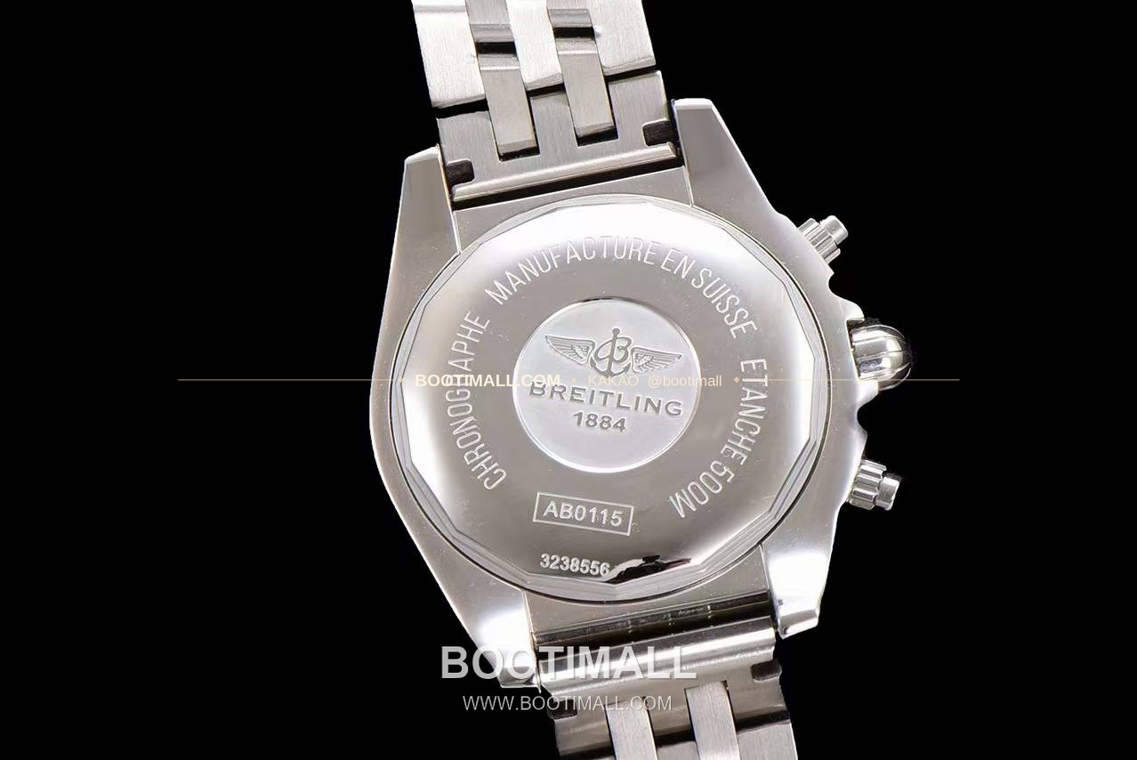 브라이틀링 크로노맷 스틸 블랙다이얼 크로노그래프 오토매틱 Breitling Chronomat Steel Black Dial Chronograph Automatic 44mm 7