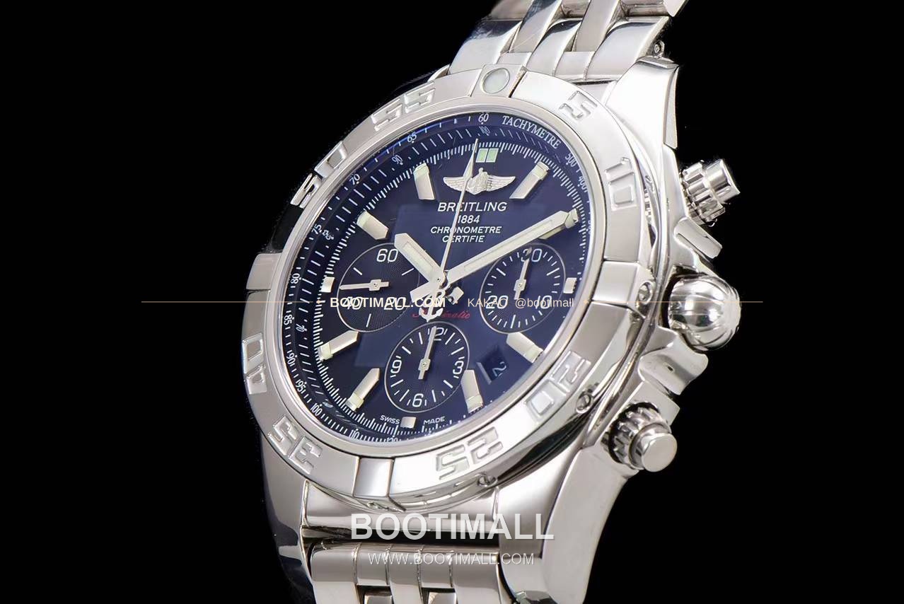 브라이틀링 크로노맷 스틸 블랙다이얼 크로노그래프 오토매틱 Breitling Chronomat Steel Black Dial Chronograph Automatic 44mm 6