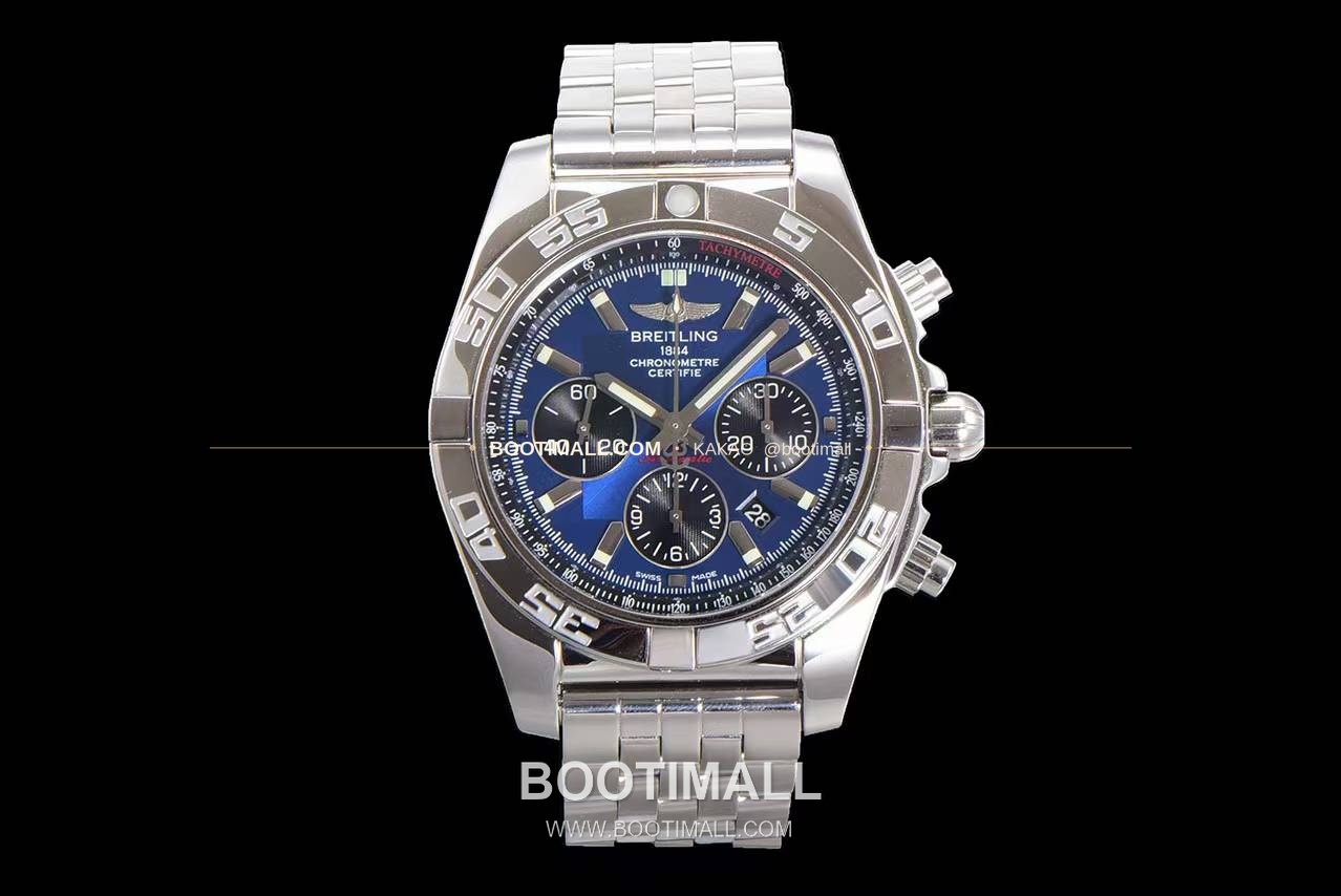 브라이틀링 크로노맷 스틸 블랙다이얼 크로노그래프 오토매틱 Breitling Chronomat Steel Black Dial Chronograph Automatic 44mm 1