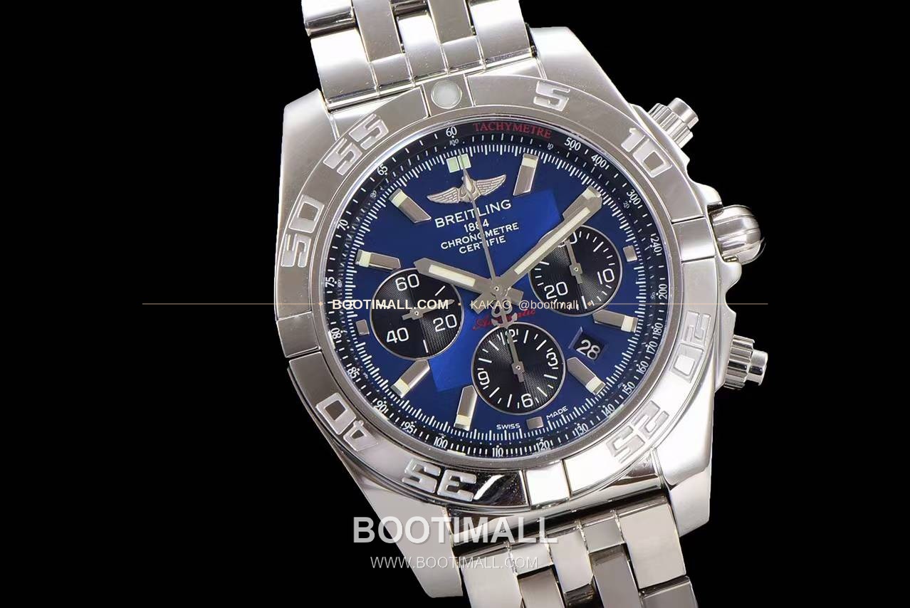 브라이틀링 크로노맷 스틸 블랙다이얼 크로노그래프 오토매틱 Breitling Chronomat Steel Black Dial Chronograph Automatic 44mm 2