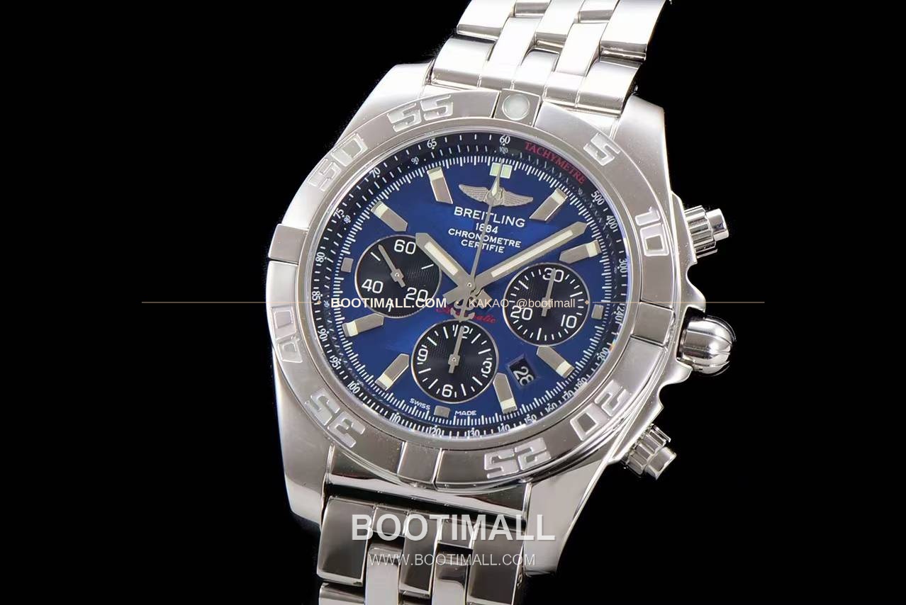 브라이틀링 크로노맷 스틸 블랙다이얼 크로노그래프 오토매틱 Breitling Chronomat Steel Black Dial Chronograph Automatic 44mm 3