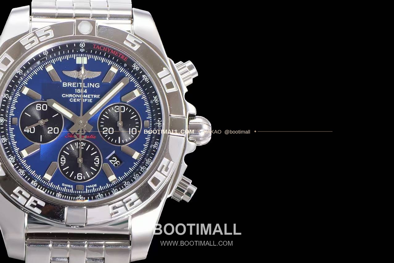 브라이틀링 크로노맷 스틸 블랙다이얼 크로노그래프 오토매틱 Breitling Chronomat Steel Black Dial Chronograph Automatic 44mm 4