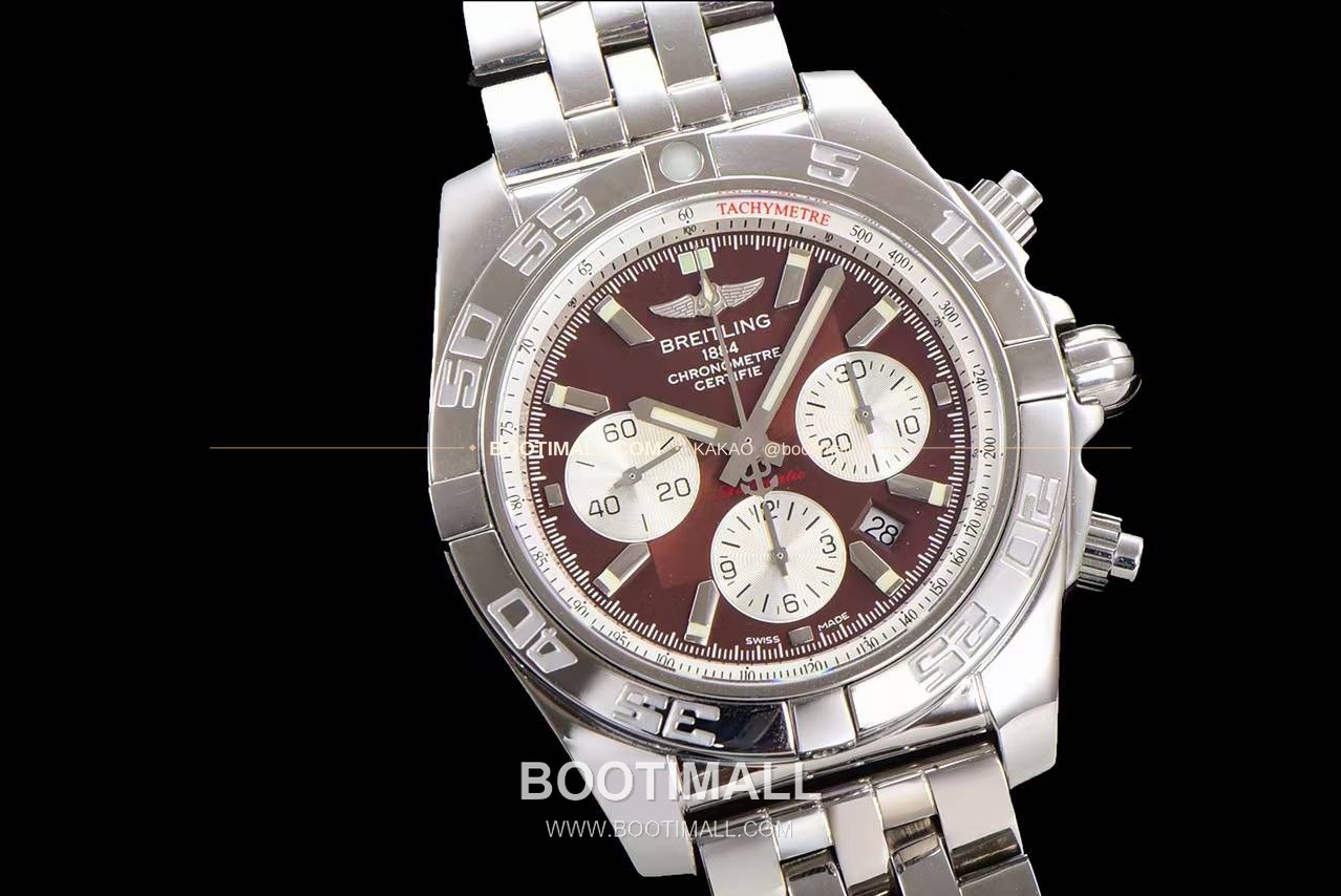 브라이틀링 크로노맷 스틸 블랙다이얼 크로노그래프 오토매틱 Breitling Chronomat Steel Black Dial Chronograph Automatic 44mm 2