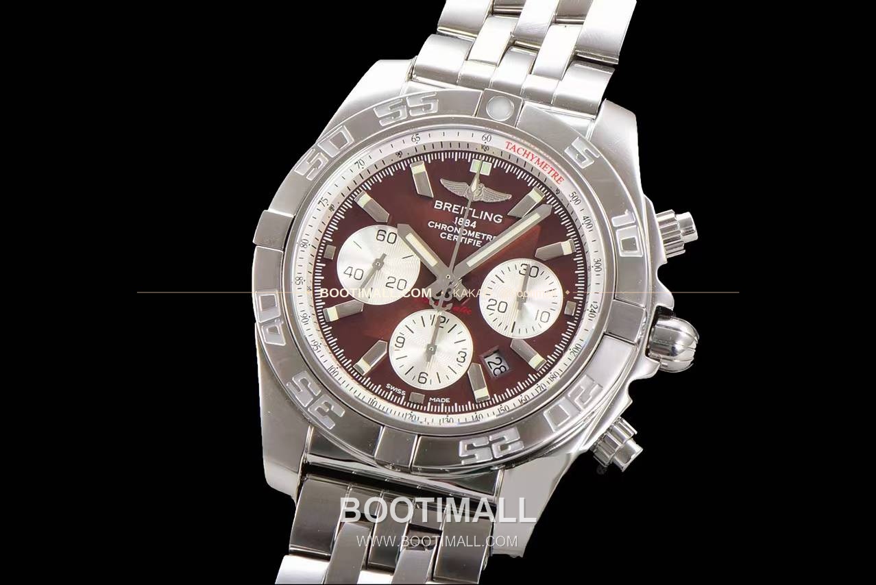 브라이틀링 크로노맷 스틸 블랙다이얼 크로노그래프 오토매틱 Breitling Chronomat Steel Black Dial Chronograph Automatic 44mm 3