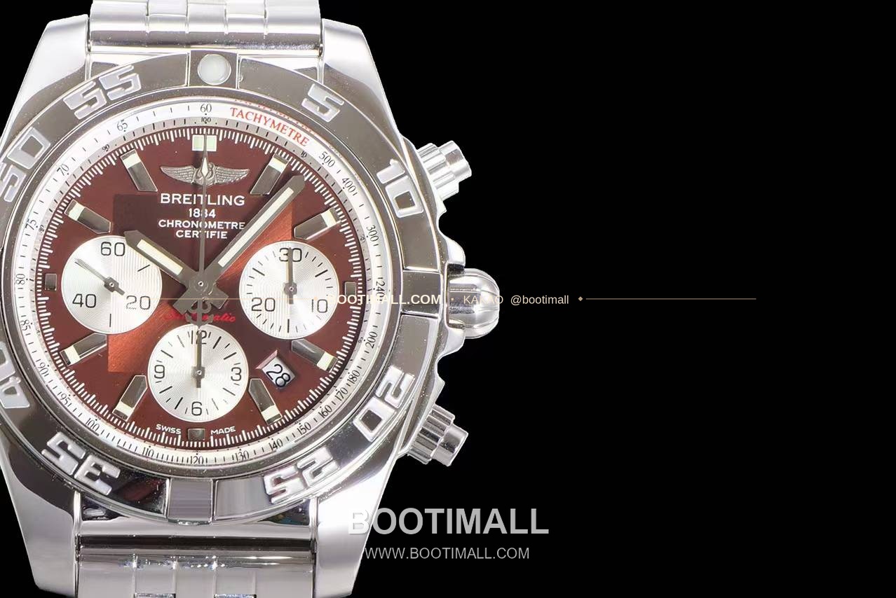 브라이틀링 크로노맷 스틸 블랙다이얼 크로노그래프 오토매틱 Breitling Chronomat Steel Black Dial Chronograph Automatic 44mm 4