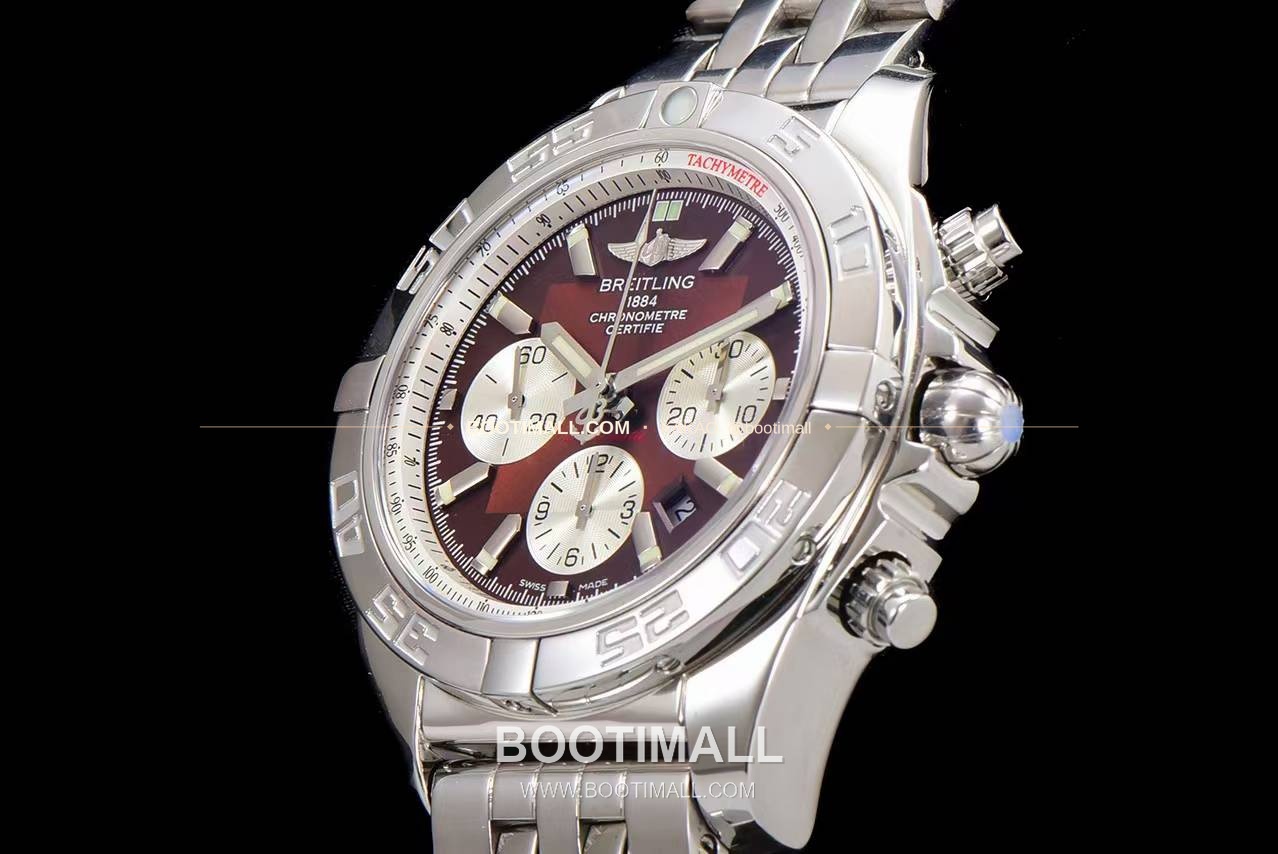 브라이틀링 크로노맷 스틸 블랙다이얼 크로노그래프 오토매틱 Breitling Chronomat Steel Black Dial Chronograph Automatic 44mm 6