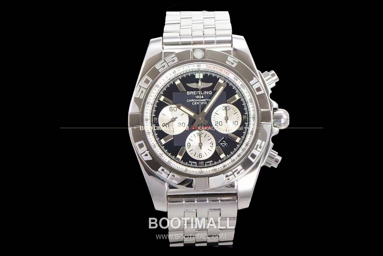 브라이틀링 크로노맷 스틸 블랙다이얼 크로노그래프 오토매틱 Breitling Chronomat Steel Black Dial Chronograph Automatic 44mm 1